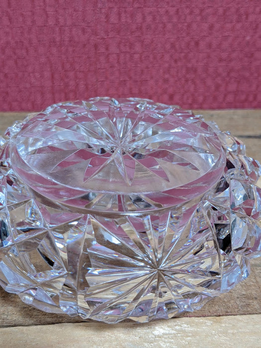 Vintage Glass Match Holder Trinket Dish