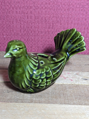 Vintage Dove Flower Frog