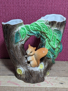 Hornsea Squirrel Double Vase