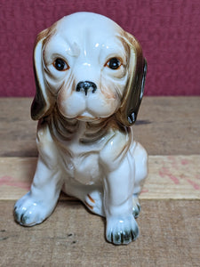 Vintage Bone China Dog