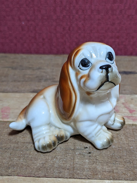 Vintage Bone China Bassett Hound