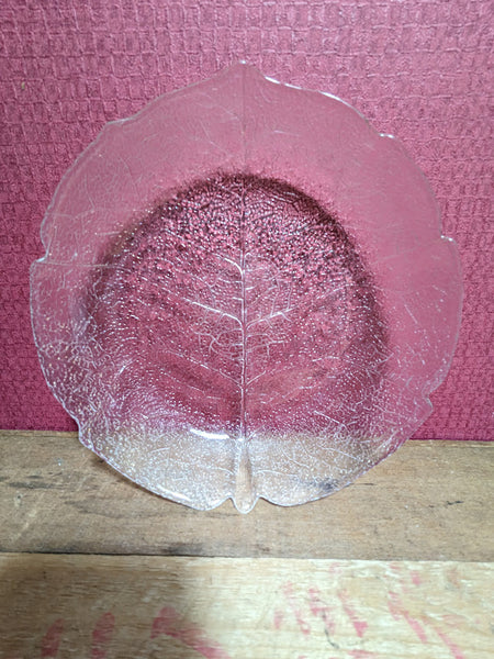 Glass Leaf Bowl