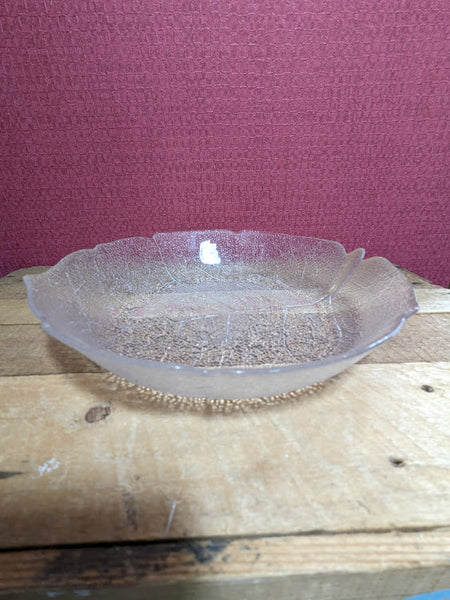 Glass Leaf Bowl