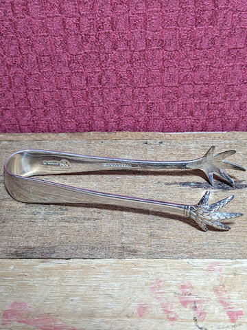 Vintage Silver Plate Sugar Tongs