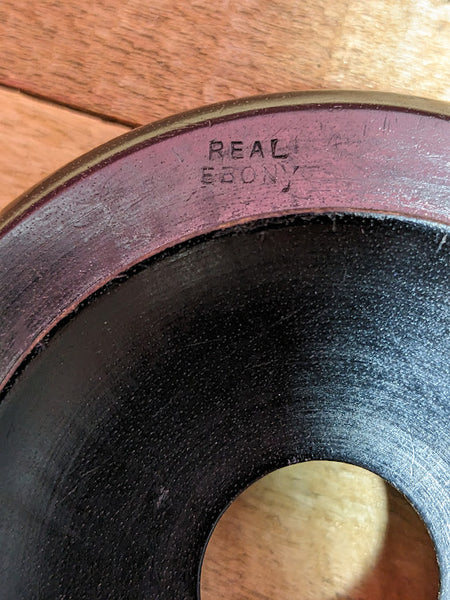 Vintage Ebony Lids x 2