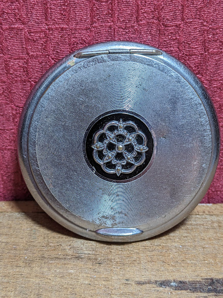 Vintage Silver Coloured Compact