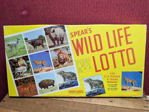 Spear's Wild Life Lotto Game