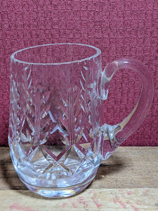 Vintage Cut Glass Tankard
