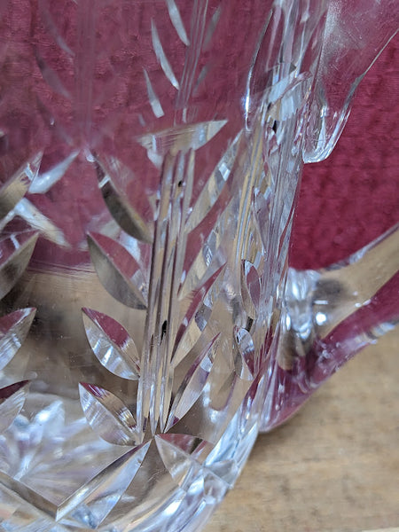 Vintage Cut Glass Tankard