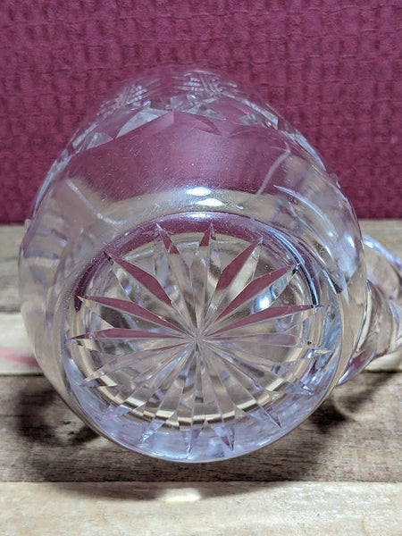 Vintage Cut Glass Tankard