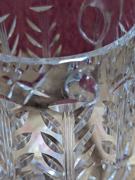 Vintage Cut Glass Tankard
