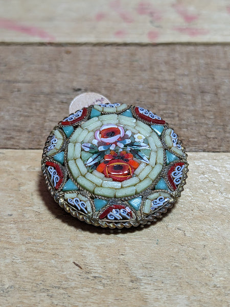 Micro Mosaic Brooch