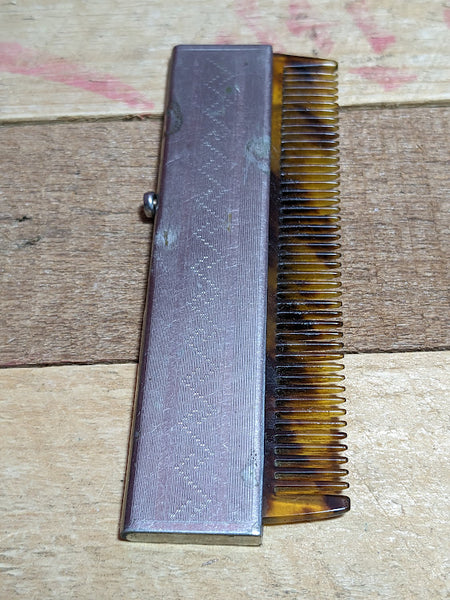 Vintage Retracting Brush and Comb