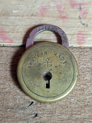 British Made Anchor Round Padlock