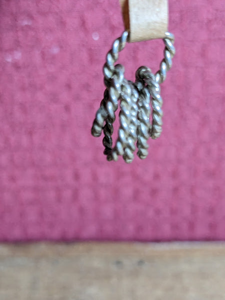 Silver Coloured Rope Pendant