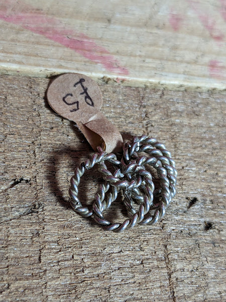 Silver Coloured Rope Pendant