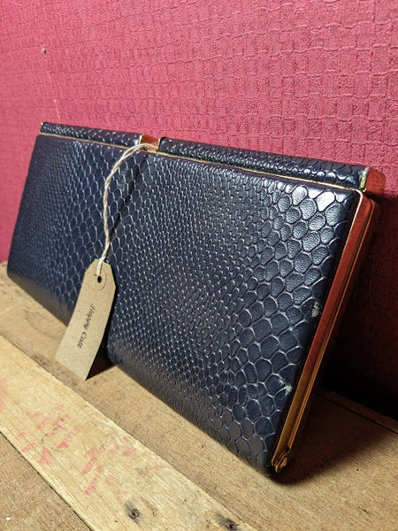 Salisburys Navy Clutch Bag