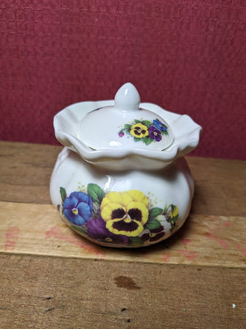 Fine Bone China Sugar Bowl With Lid