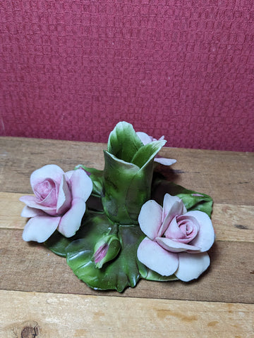 Capodimonte Rose Candle Holder