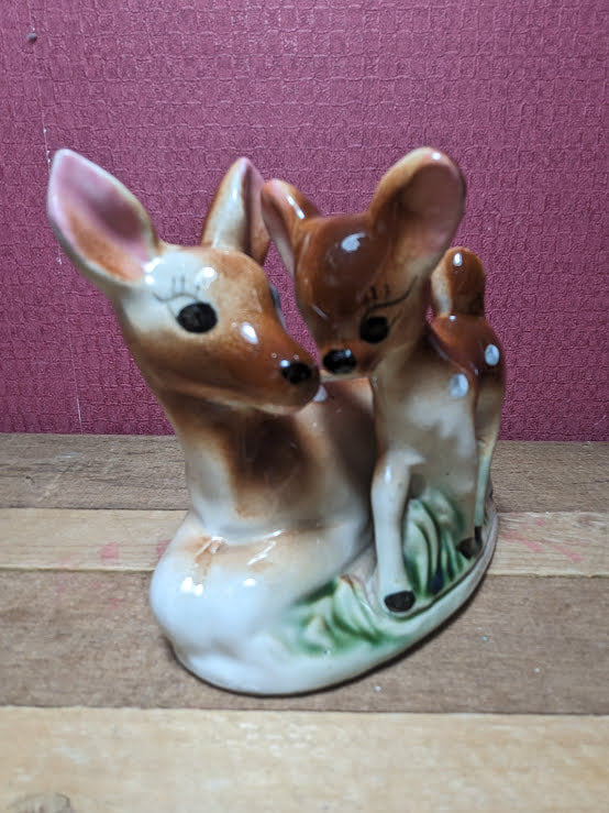 Vintage Deer and Fawn