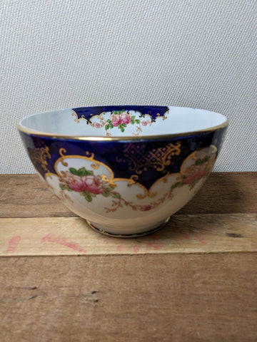 Vintage Bone China Slop Bowl