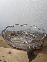 Pressed Glass Oval Fruit Bowl