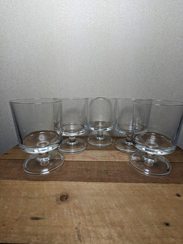 Glass Sundae Glasses x 5