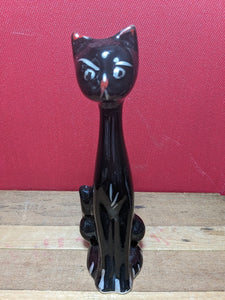 Vintage Black Cat Vase