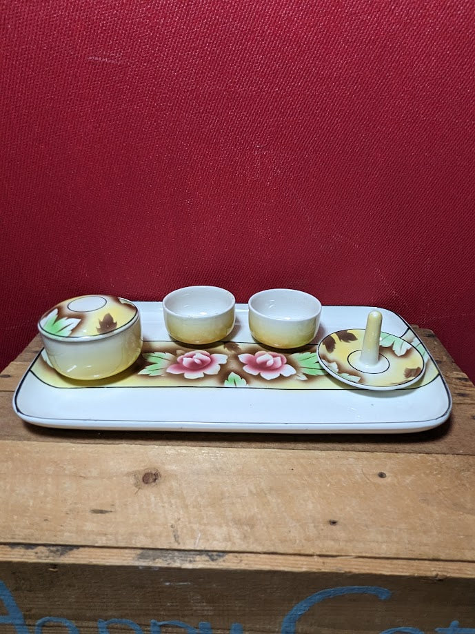 Vintage Dressing Table Five Piece Tray Set