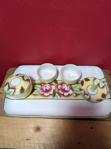 Vintage Dressing Table Five Piece Tray Set