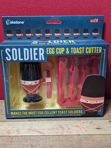 Soldier Egg Cup and Toast Cutter