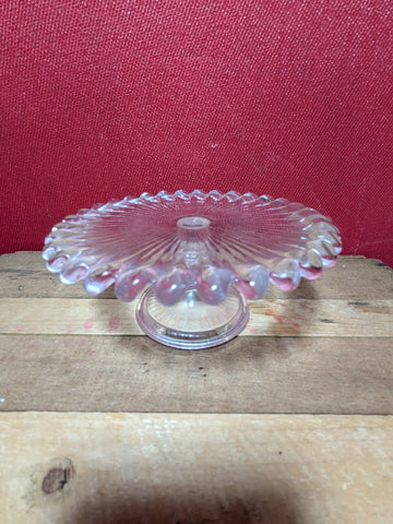 Mini Pressed Glass Cake Stand