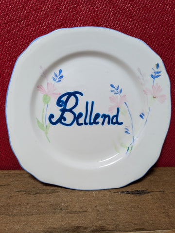 Vintage Side Plates with Rude Words