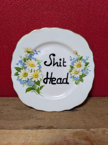 Vintage Side Plates with Rude Words