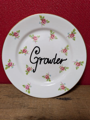 Vintage Side Plates with Rude Words