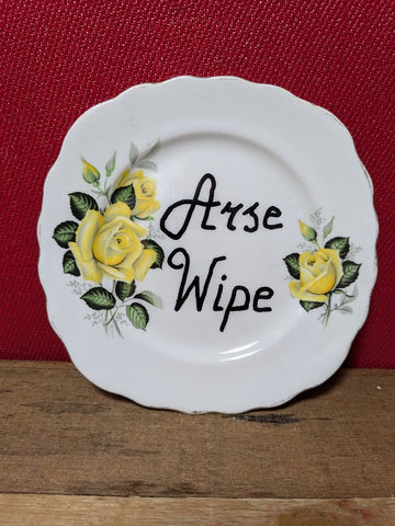 Vintage Side Plates with Rude Words