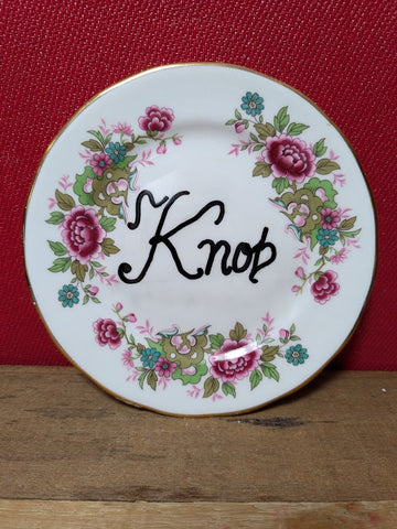 Vintage Side Plates with Rude Words