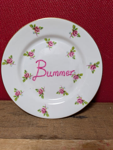 Vintage Side Plates with Rude Words