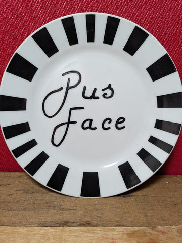 Vintage Side Plates with Rude Words