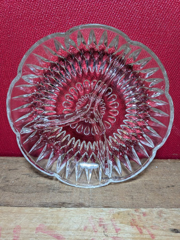 Pressed Glass Serving Dish