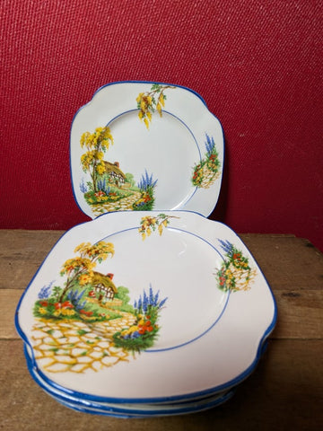 James Kent Sunnyside Design Side Plates x 4