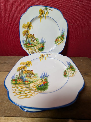 James Kent Sunnyside Design Side Plates x 6