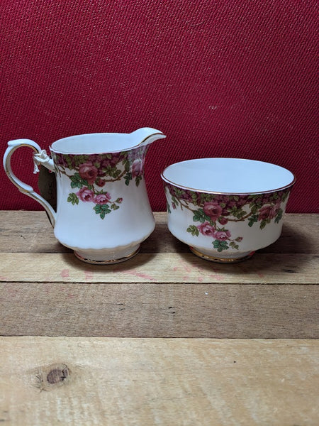 Royal Standard Bone China Milk Jug and Sugar Bowl