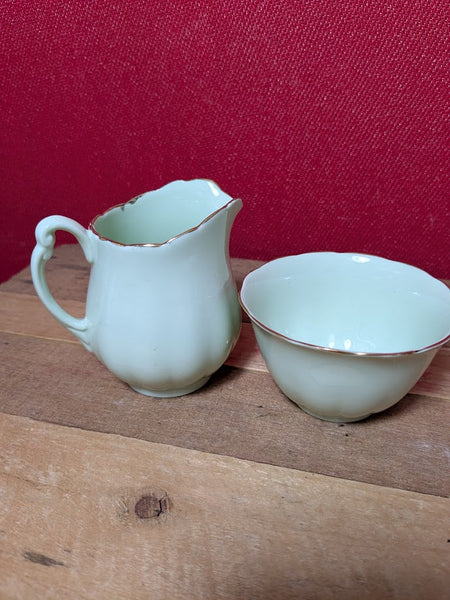 Glade Green Milk Jug and Sugar Bowl