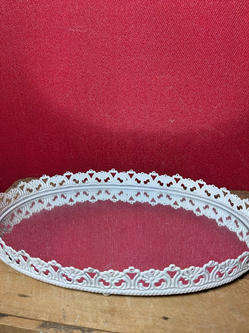 Mirrored Metal Tray