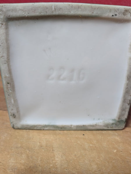 Vintage Vase with Rose Design