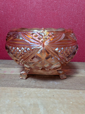 Carnival Glass Sugar Bowl