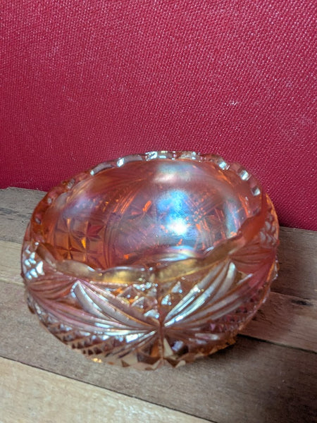 Carnival Glass Sugar Bowl