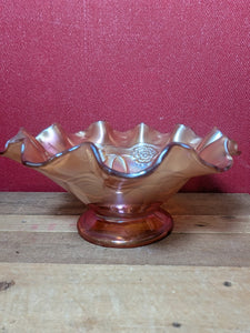 Marigold Carnival Glass Dish