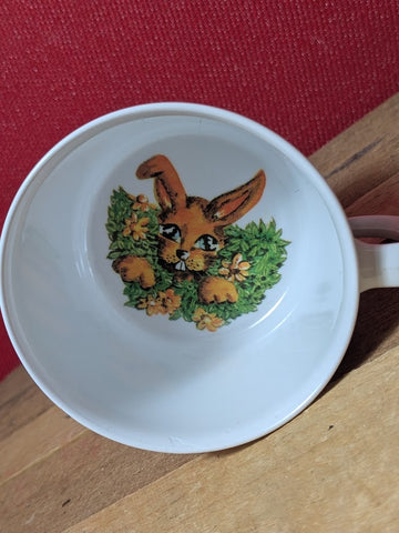 Melamine Child's Cup with Rabbit Design